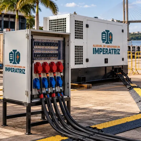 Cabos e quadro de distribuição para aluguel de geradores em Imperatriz
