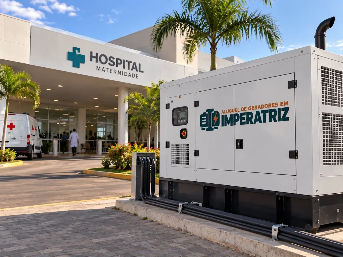 Aluguel de geradores em Imperatriz para hospitais e clínicas